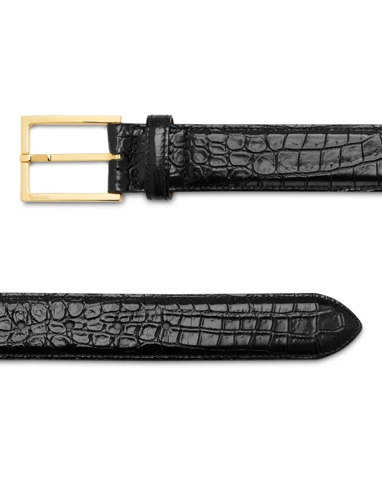 Crocco Printed Leather Belt
